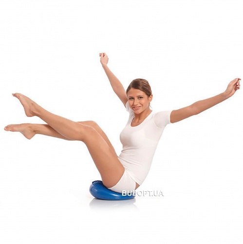 Балансировочная подушка (диск) массажная для йоги и фитнеса (массажер для ног/стоп/тела) OSPORT (OF-0058) фото 20