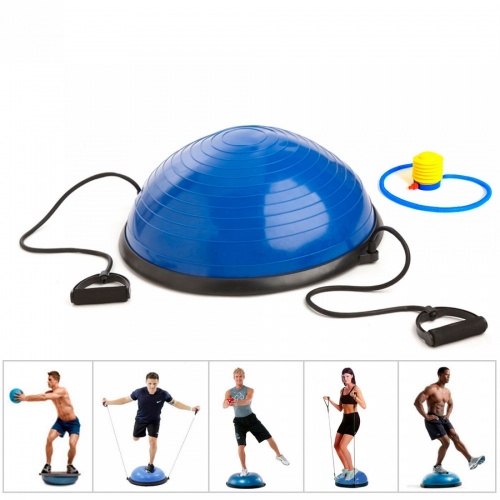 Балансировочная подушка полусфера (платформа) для фитнеса (гимнастики) OSPORT BOSU 46см (MS 2607-1) фото 6
