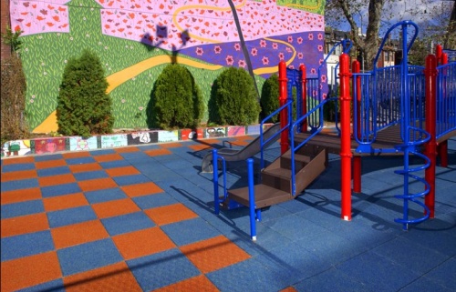 Резиновое спортивное (напольное) покрытие для детских площадок, спортзала 25мм OSPORT (П25) фото 7