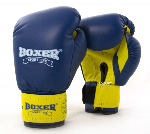 Перчатки боксерские кожаные Boxer 12 унций (bx-0027) фото 9