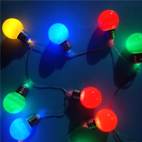 Гирлянда новогодняя (украшение на елку) цветная пластиковая 20 лампочек для дома 3.5м Stenson (R82846) фото 5