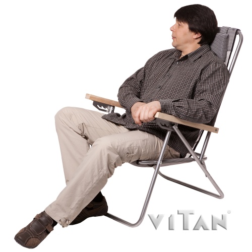 Кресло-шезлонг складное Vitan Ясень 7130 фото 3