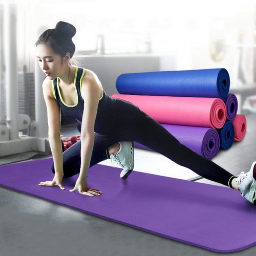 Коврик-Мат для йоги и фитнеса из вспененного каучука FitUp NBR 173х60см толщина 1см (MS 2608-2) фото 3