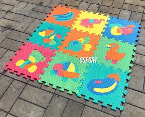 Детский игровой развивающий коврик-пазл (мозаика головоломка) OSPORT 10шт (M 0376) фото 8