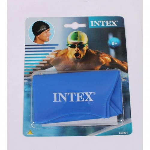 Силиконовая шапочка для плавания и бассейна универсальная Intex (55991) фото 5