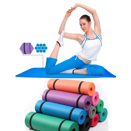 Коврик-Мат для йоги и фитнеса из вспененного каучука Hop-Sport 1 см (HS-4264) фото 13