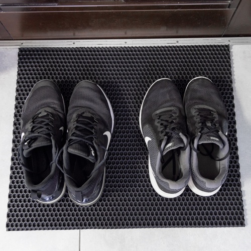 Коврик придверной в прихожую для обуви грязезащитный 60х50 см OSPORT EVA (R-00042) фото 2