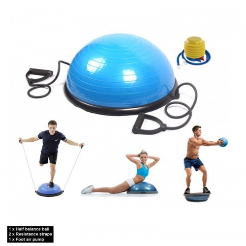 Балансировочная подушка полусфера (платформа) для фитнеса (гимнастики) OSPORT BOSU 46см (MS 2607-1) фото 10
