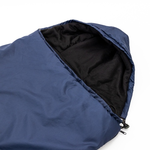 Спальный мешок (спальник) одеяло с капюшоном и флисом Осень-Весна OSPORT Tourist Medium (ty-0014) фото 4