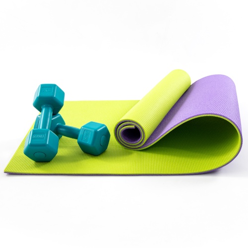 Коврик для йоги, фитнеса, спорта (йога мат, каремат) + гантели для фитнеса 2шт по 2кг OSPORT Set 77 (n-0107) фото 3