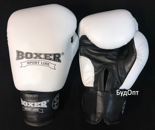 Перчатки боксерские кожаные Boxer 12 унций (bx-0027) фото 13