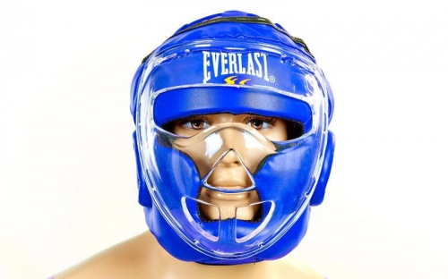 Шлем для единоборств (с прозрачной маской) FLEX ELAST BO-5209 фото 7