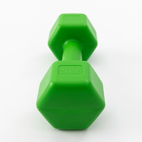Гантель для фитнеса пластиковая цельная (неразборная) OSPORT Lite 2 кг (OF-0115) фото 19