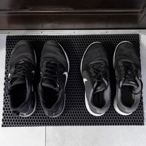 Коврик придверной в прихожую для обуви грязезащитный 60х40 см OSPORT EVA (R-00043) фото 2