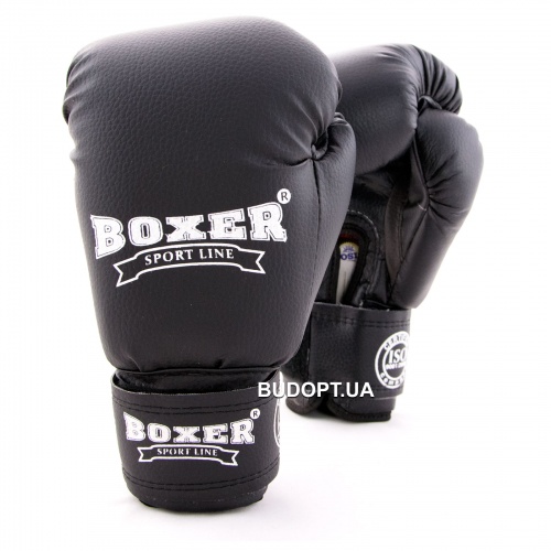 Детские боксерские перчатки для бокса из кожвинила Boxer 6 унций (bx-0021) фото 14