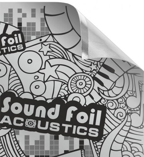 Фольгированный лист (фольга) с липким слоем Acoustics 700х500мм 200 микрон (SoundFoil)