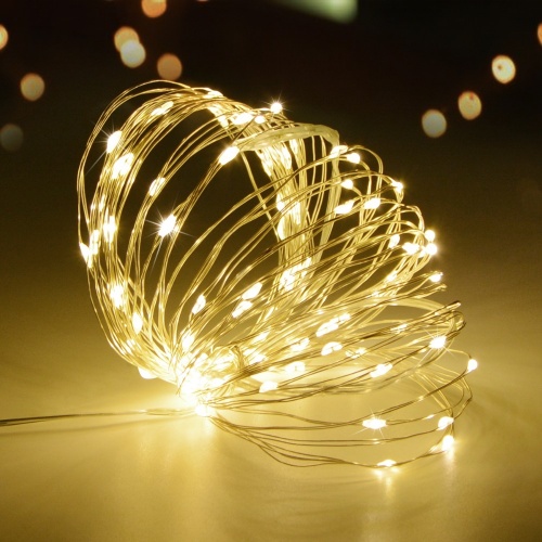 Гирлянда новогодняя (украшение на елку) наружная светодиодная для дома 10м Yellow Stenson (R82856) фото 5