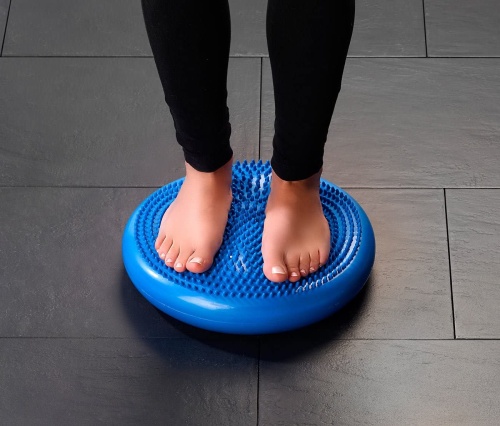 Балансировочная подушка (диск) массажная для йоги и фитнеса (массажер для ног/стоп/тела) OSPORT (OF-0058) фото 6