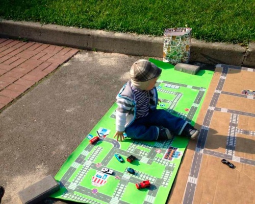 Детский развивающий игровой коврик OSPORT Автодорога (FI-0053) фото 4
