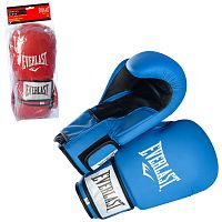 Тренировочные боксерские перчатки на липучке 10-12oz кожа PU Everlast (MS 1946)