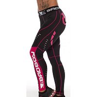 Компрессионные штаны женские Bad Boy Leggings Black/Pink