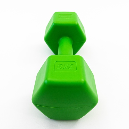 Гантель для фитнеса пластиковая цельная (неразборная) OSPORT Lite 3 кг (OF-0117) фото 12