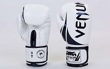 Перчатки боксерские кожаные на липучке VENUM 10,12 унций (BO-5245)