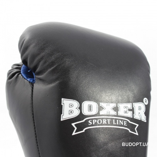 Перчатки боксерские комбинированные Boxer 10 унций (bx-0032) фото 3