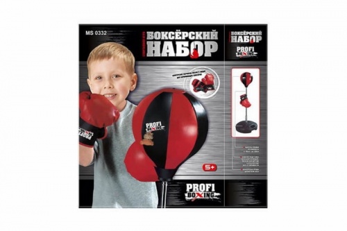 Детский боксерский набор на стойке (груша напольная с перчатками для детей) MS 0332 фото 2