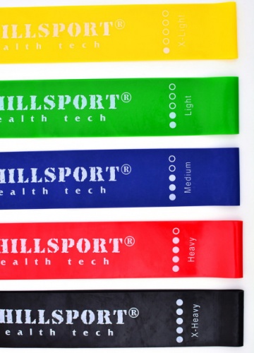 Резинка для фитнеса и спорта (лента эспандер) эластичная набор 5шт. Onhillsport Mini Bands (ES-1001) фото 5
