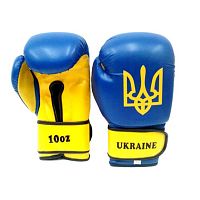 Перчатки боксерские Tryzub Ukraine Blue