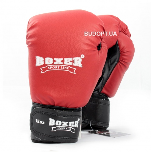 Перчатки боксерские для бокса из кожвинила Boxer 12 унций (bx-0034) фото 10
