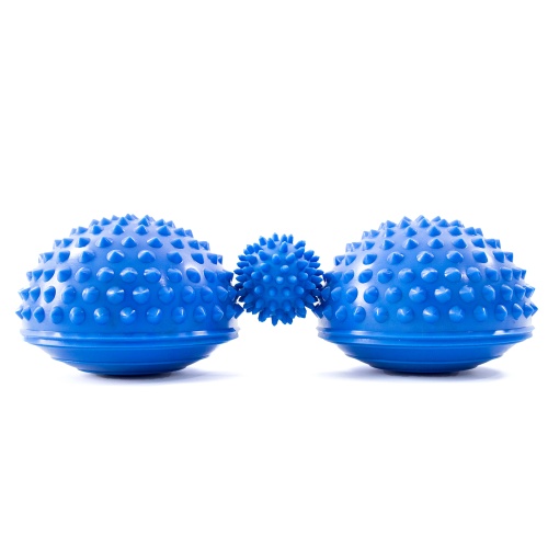 Набор для массажа 2в1 полусфера массажная 2шт + массажный мячик массажер для ног МФР OSPORT Set 28 (n-0059) фото 3