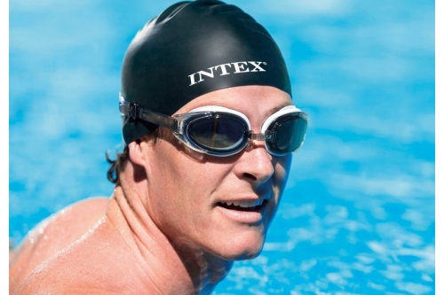 Силиконовая шапочка для плавания и бассейна универсальная Intex (55991) фото 6