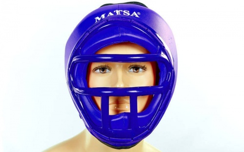 Шлем для единоборств (с маской) PVC MATSA ME-0133 фото 2