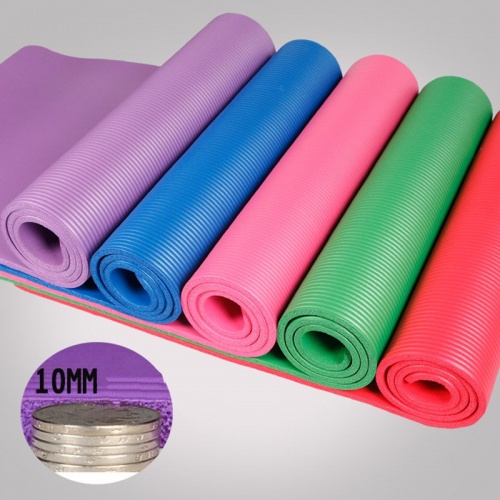 Коврик-Мат для йоги и фитнеса из вспененного каучука FitUp NBR 173х60см толщина 1см (MS 2608-2) фото 5