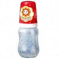 Бутылочка детская для кормления новорожденных с ручками и силиконовой соской НЯМА 125 мл Мирта (6612)