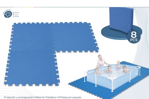 Детский игровой коврик-пазл (мат татами, ласточкин хвост) OSPORT 50х50см толщина 4мм (58220) фото 5