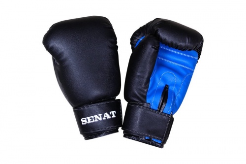 Перчатки боксерские SENAT 10 унций, кожзам фото 4