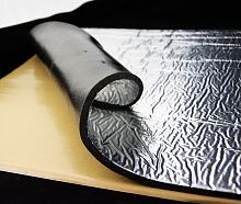 Тепло-шумоизоляция из вспененного каучука SoundProOFF Flex Sheet с фольгой 6мм лист 80x50см