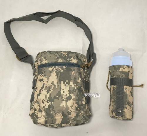 Сумка рюкзак тактическая военная (туристическая) через плече однолямочная OSPORT Pixel (N02181) фото 2