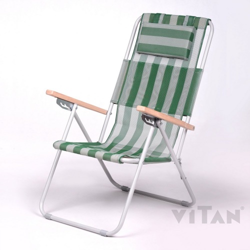 Кресло-шезлонг для отдыха и туризма 96х58.5х102см Vitan Ясень (VT2110015) фото 3