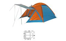 Палатка универсальная 3-х местная Zel BL-1009