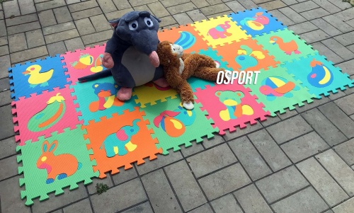 Детский игровой развивающий коврик-пазл (мозаика головоломка) OSPORT 10шт (M 0376) фото 7