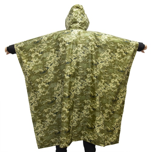 Дождевик плащ-палатка (тактический дождевик куртка) с капюшоном + чехол OSPORT (ty-0031) фото 3