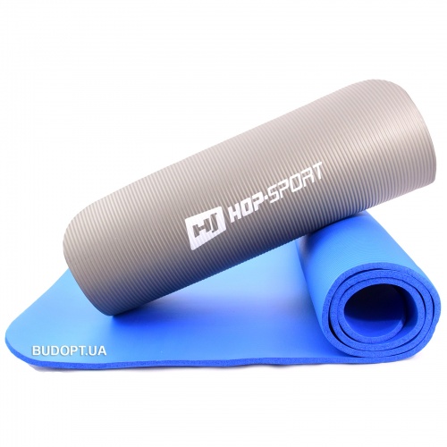 Коврик-Мат для йоги и фитнеса из вспененного каучука Hop-Sport 1 см (HS-4264) фото 9