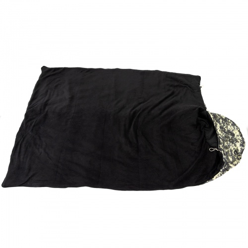 Спальный мешок (спальник) одеяло с капюшоном и флисом Осень-Весна OSPORT Tourist Medium Камуфляж (ty-0013) фото 2