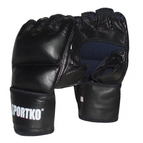Битки с открытыми пальцами кожаные Sportko (ПК-5) фото 3