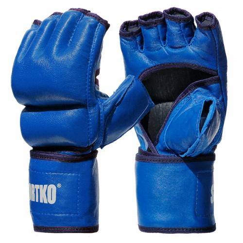 Битки с открытыми пальцами кожаные Sportko (ПК-5) фото 2