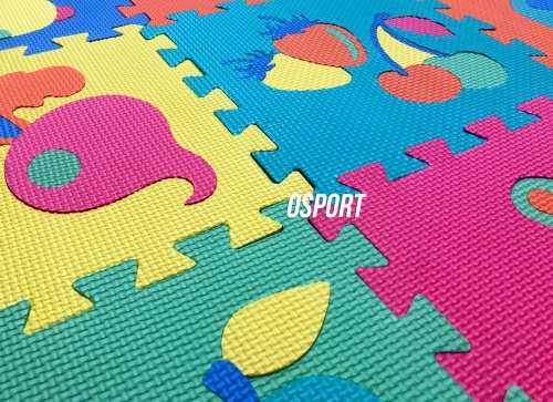 Детский игровой развивающий коврик-пазл (мозаика головоломка) OSPORT 10шт (M 0376) фото 4